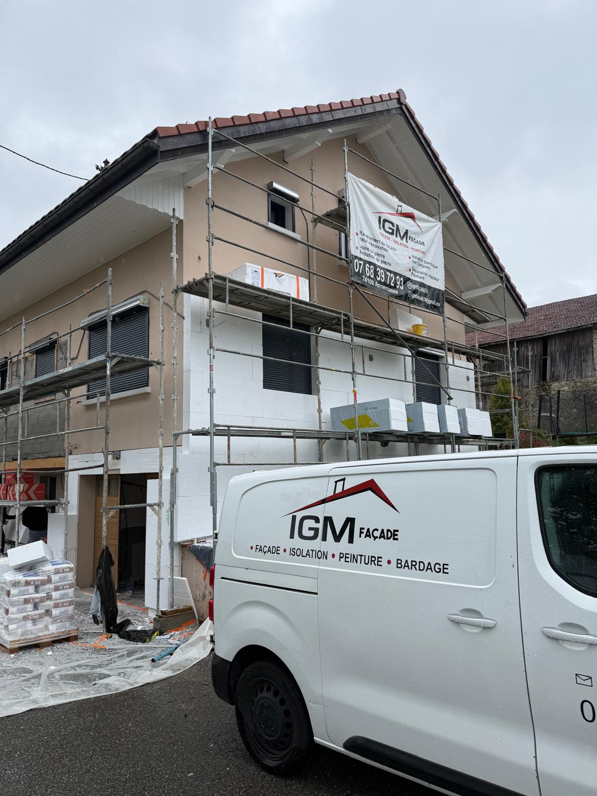 Isolation extérieure à Evian par IGM Façade