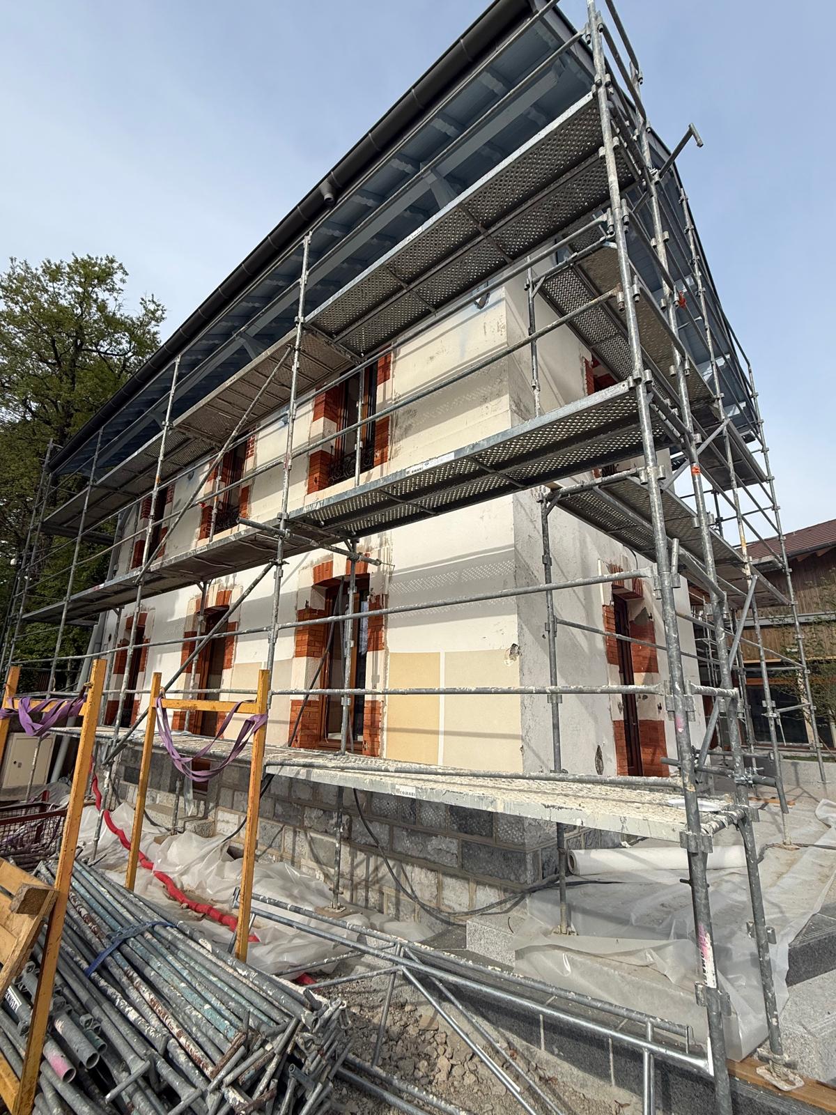 Chantier avec échafaudage IGM Façade